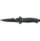 Aquatys Stiletto 2 knife - Black Inox - Black Color - KV-AAQT12D-2-N - AZZI SUB (ONLY SOLD IN LEBANON)